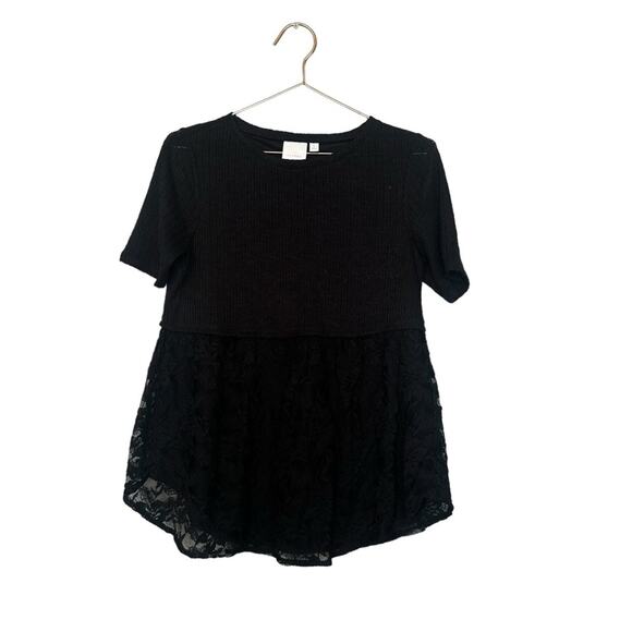 Lauren Conrad Lace Short-Sleeve Sweater.size small - Picture 1 of 6
